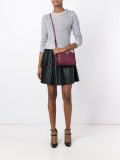 gold-tone trim cross-body bag 