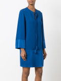 tie-neck shift dress