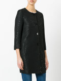 sequin embellished coat