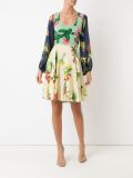 floral print silk dress