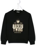 ‘rockin twins’印花套头衫