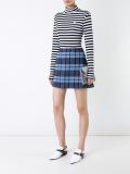 checked mini skirt 