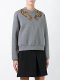 embellished neck sweatshirt 