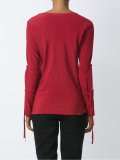 lace up detail blouse