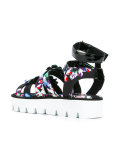 floral platform sandals 
