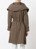 belted hooded coat