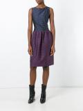 polka dot colour block shift dress