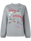 map embroidery sweatshirt