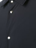 drawstring hem buttoned jacket