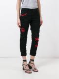 Glam Head embroidered jeans