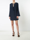 lace up neck dress