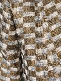 checked jacquard blazer