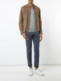 banded collar jacket