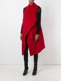 furry sleeveless coat  