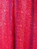 floral stripe lace dress