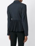 pleated hem jacket