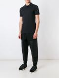 sleeve logo print polo shirt