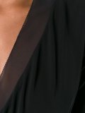 draped wrap front dress