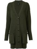 ribbed trim cardigan 