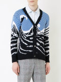 ocean pattern cardigan