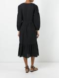 V-neck belted dress