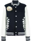 contrast bomber jacket