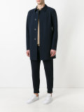 concealed fastening midi coat