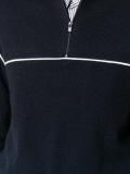 zipped collar jumper