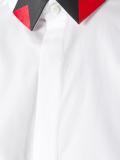 geometric detail collar shirt