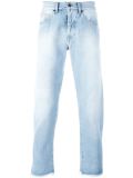 bleached effect slim-fit jeans
