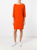 three-quarters sleeve shift dress