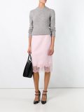 lace hem pencil skirt