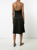 flared backless dress 