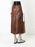 maxi leather skirt 