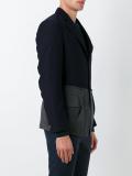 contrast panel blazer