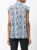 printed sleeveless shirt 