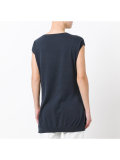 waist strap trim long T-shirt 