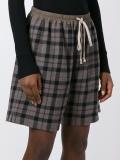 checked shorts