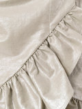 lamé ruffled skirt