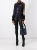 twist handle studded tote
