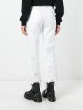 distressed cropped jeans