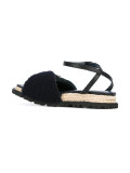 buckle jute sandals