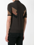 panelled polo shirt