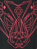 geometric wolf print T-shirt