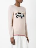 car intarsia sweater