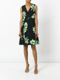 floral flared dress