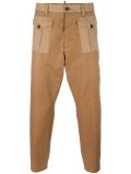cropped front pocket trousers