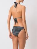 printed triangle bikini set
