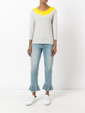 contrast sweatshirt 