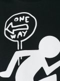 'One Way'印花T恤